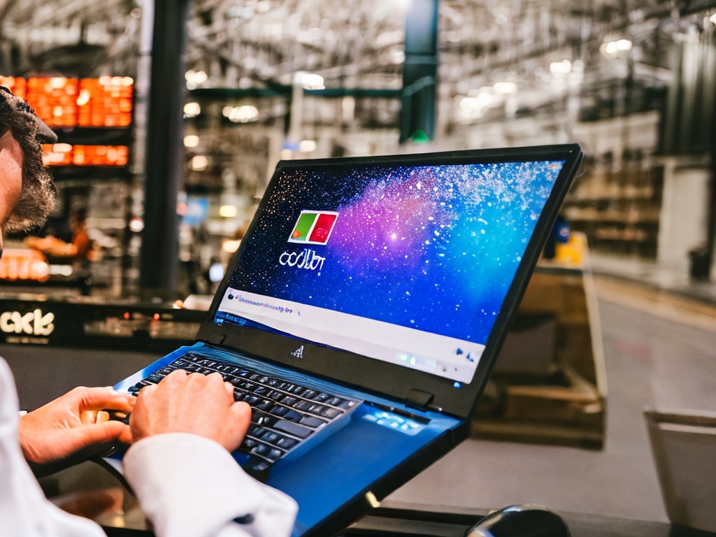 RAW photo, a close-up of hands typing on a laptop with Go programming environment open, displaying code linked to proxy settings, the screen illuminated with blue light reflecting on the user's face, 8k UHD, high resolution, detailed textures, film grain