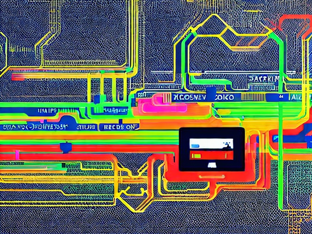 RAW photo, an illustration of a network diagram showcasing a SOCKS5 proxy in action between a user device and the internet, highlighting data flow and security features, digital art style, high detail, vibrant colors, 8k UHD resolution