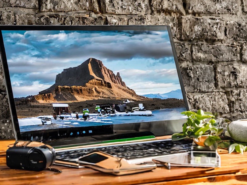 RAW photo depicting a tech-savvy workspace with a smartphone connected to a SOCKS5 proxy, laptop in background, and coding elements subtly included, soft natural lighting, 8k UHD, high-quality, realistic capture, Nikon Z7