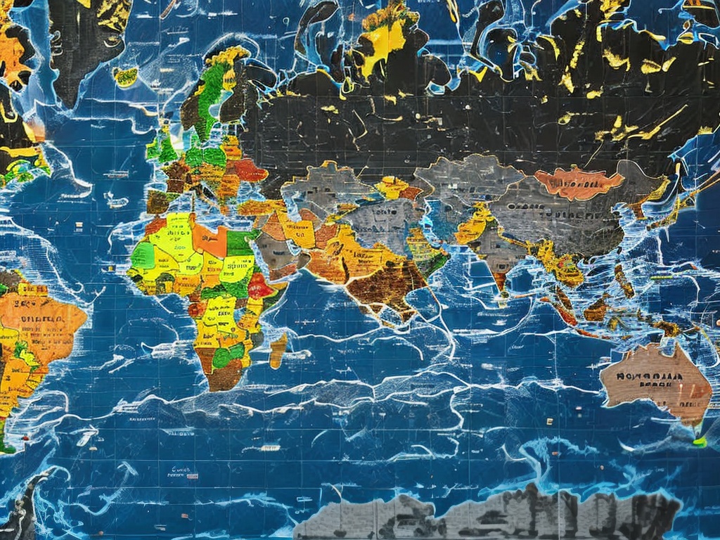 RAW photo, a close-up shot of a computer screen displaying a world map with highlighted proxy locations, showcasing data privacy and security features, soft lighting reflecting a focused work atmosphere, 8k uhd, high resolution, realistic photo