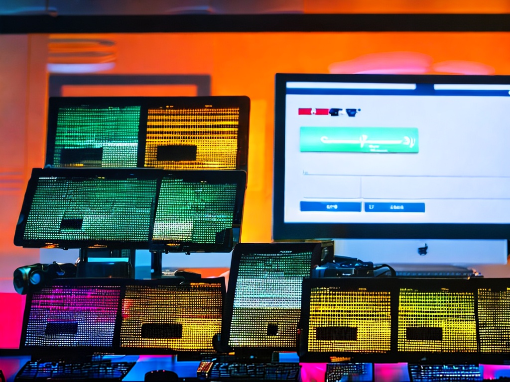 RAW photo capturing a close-up view of a computer screen displaying code related to HTTP forwarding, with vibrant colors and detailed UI elements, soft ambient lighting emphasizing the tech environment, 8k uhd, high quality, realistic photo, Fujifilm XT3