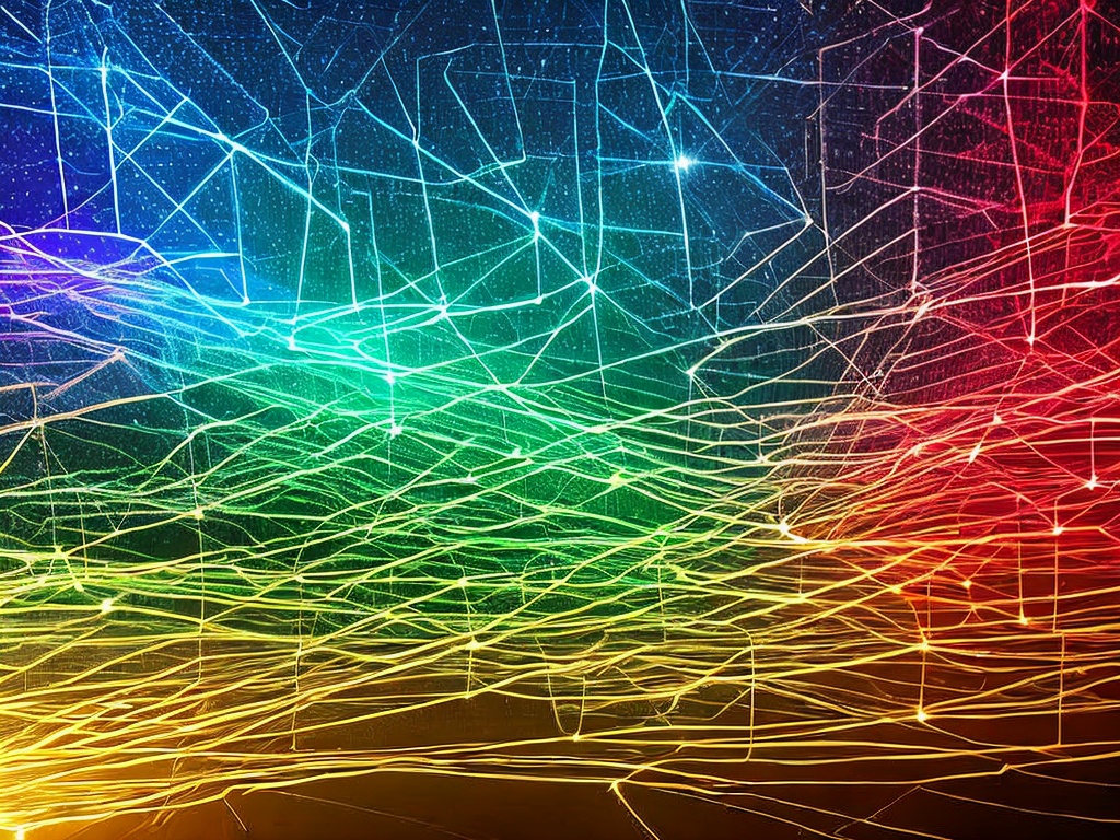 RAW photo, an abstract representation of a proxy cloud networking system, featuring interconnected cloud icons and digital data streams visualized through vibrant neon colors, soft lighting, 8k UHD, high-quality, realistic photo, film grain, Fujifilm XT3