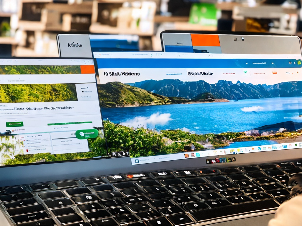 RAW photo, a close-up of a laptop screen displaying a user-friendly proxy cloud service interface, with graphical elements and icons visible, natural lighting from a nearby window, capturing the essence of modern technology in a clean workspace, 8k UHD, high-quality, film grain, Fujifilm XT4