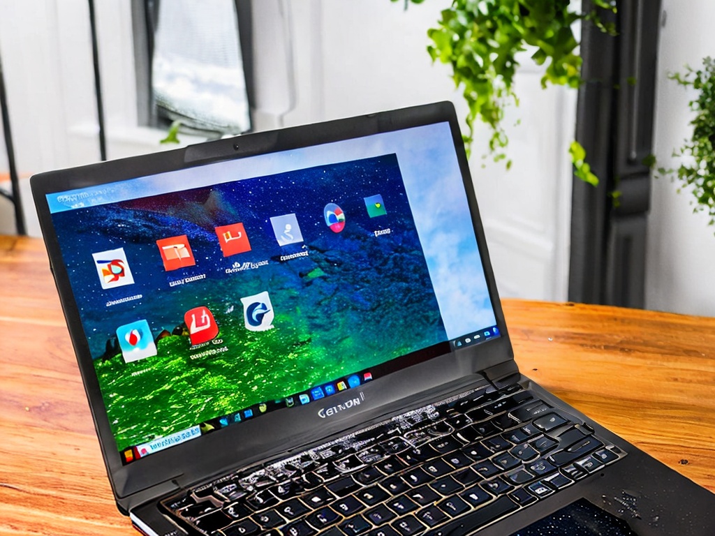 RAW photo, a close-up view of a laptop screen displaying a Chrome browser window with a proxy extension installed, featuring vibrant colors and sleek design, 8k uhd, high quality, realistic photo, film grain, Canon EOS R