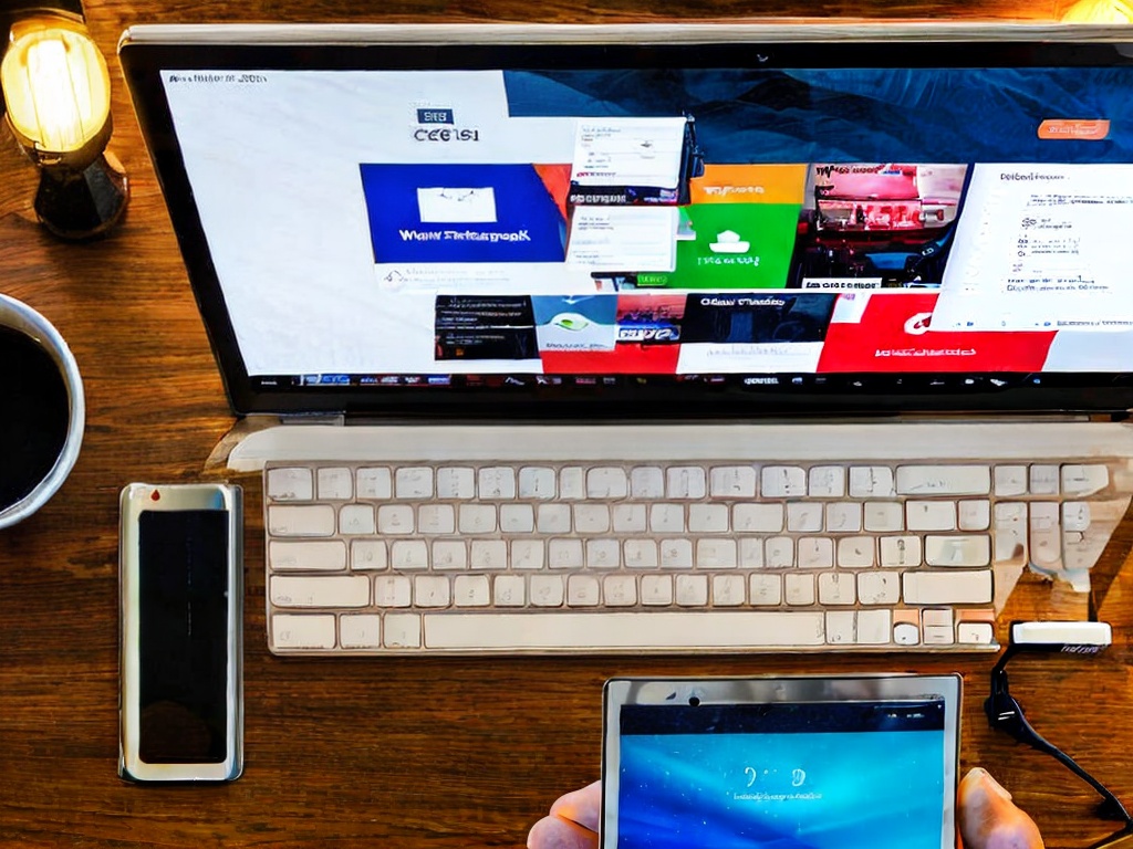 RAW photo, a close-up shot of a computer screen showcasing Adspower's dashboard with proxy connections established, juxtaposed with a coffee cup and tech gadgets, warm soft lighting enhancing the tech-savvy atmosphere, 8k UHD, sharp details, high-quality image