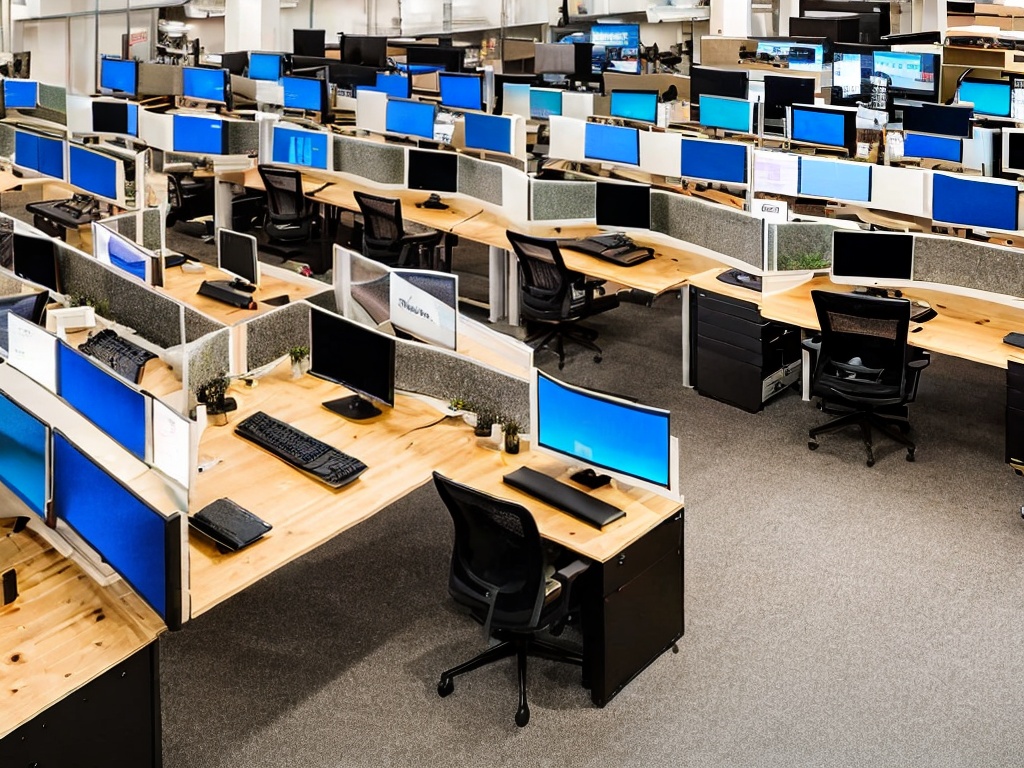 RAW photo, an overhead shot of a modern tech workspace featuring multiple computer screens displaying code for node proxy configurations, with warm lighting creating a focused atmosphere, 8k UHD resolution, dynamic angle, high-quality image.