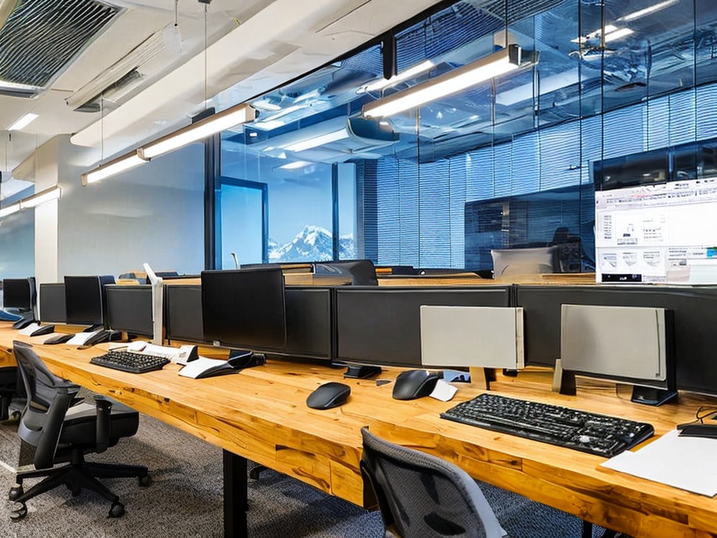 RAW photo, a professional workspace with a computer showcasing network security software monitoring SOCKS5 and HTTP proxy connections, ambient office lighting, 8k UHD, high quality, realistic photo that demonstrates a secure network environment