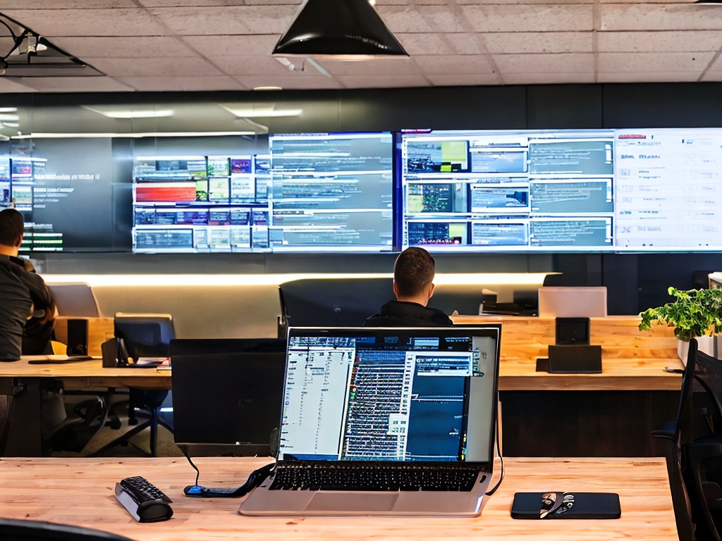 RAW photo, a programmer working at a dual monitor setup, one screen displaying web scraping scripts and the other showing a list of proxy IP addresses, modern tech workspace with ambient lighting, 8k UHD, high resolution, realistic photo with attention to detail