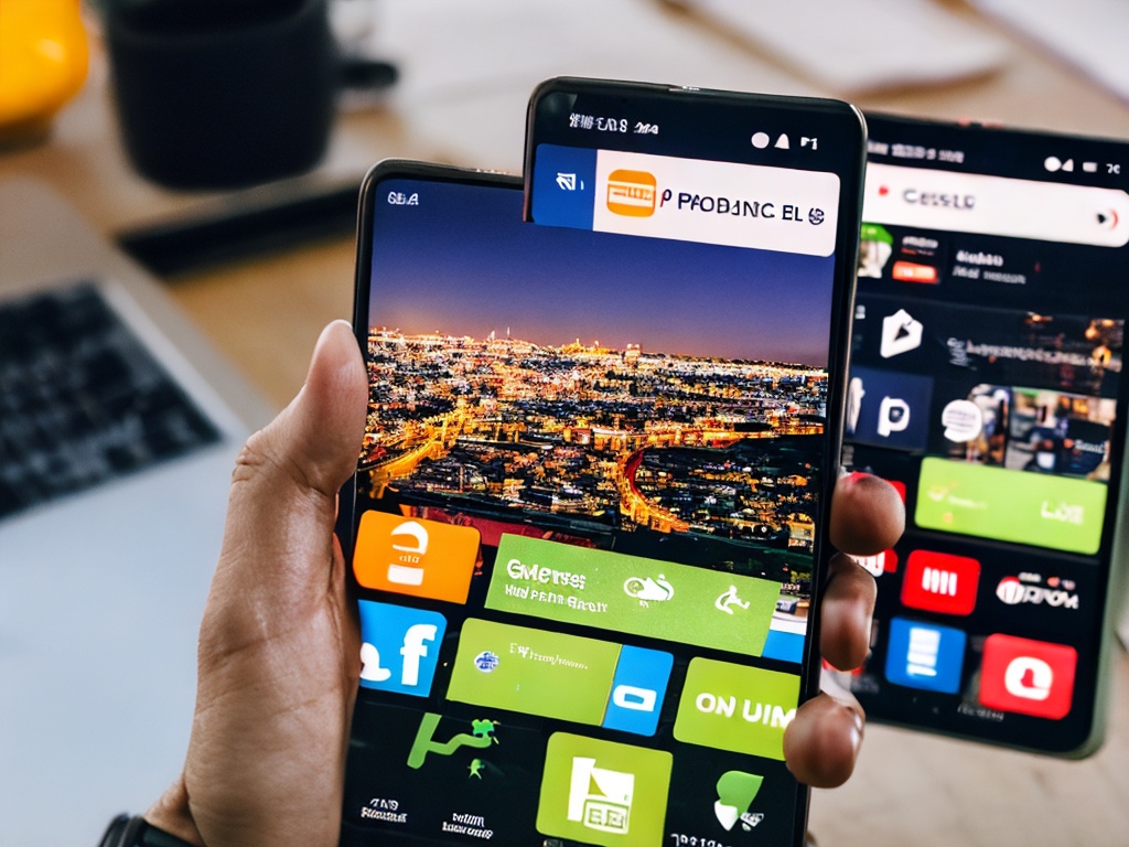 RAW photo, close-up of a hand holding a smartphone with investment apps open, on a desk cluttered with finance books and papers, showcasing modern investment strategies, bright ambient lighting, 8k UHD resolution, high-quality, detailed image